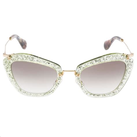 miu miu sunglasses black glitter|miu miu eyeglasses.